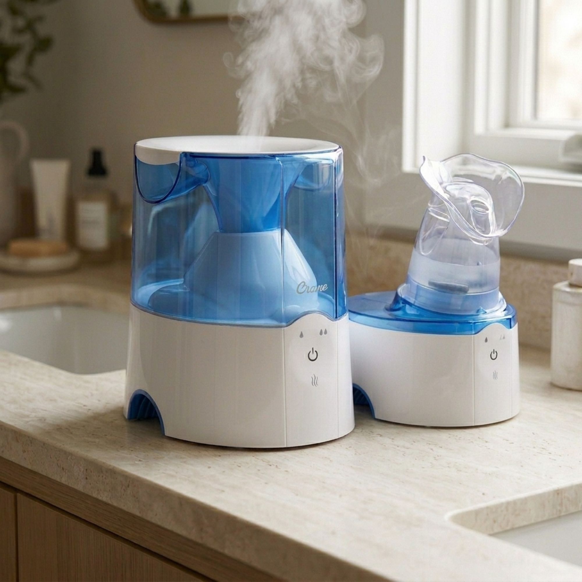 加湿器 Stem Humidifier 2-in-1 Warm Mist Humidifier & Steam Inhaler | Crane USA - Crane USA