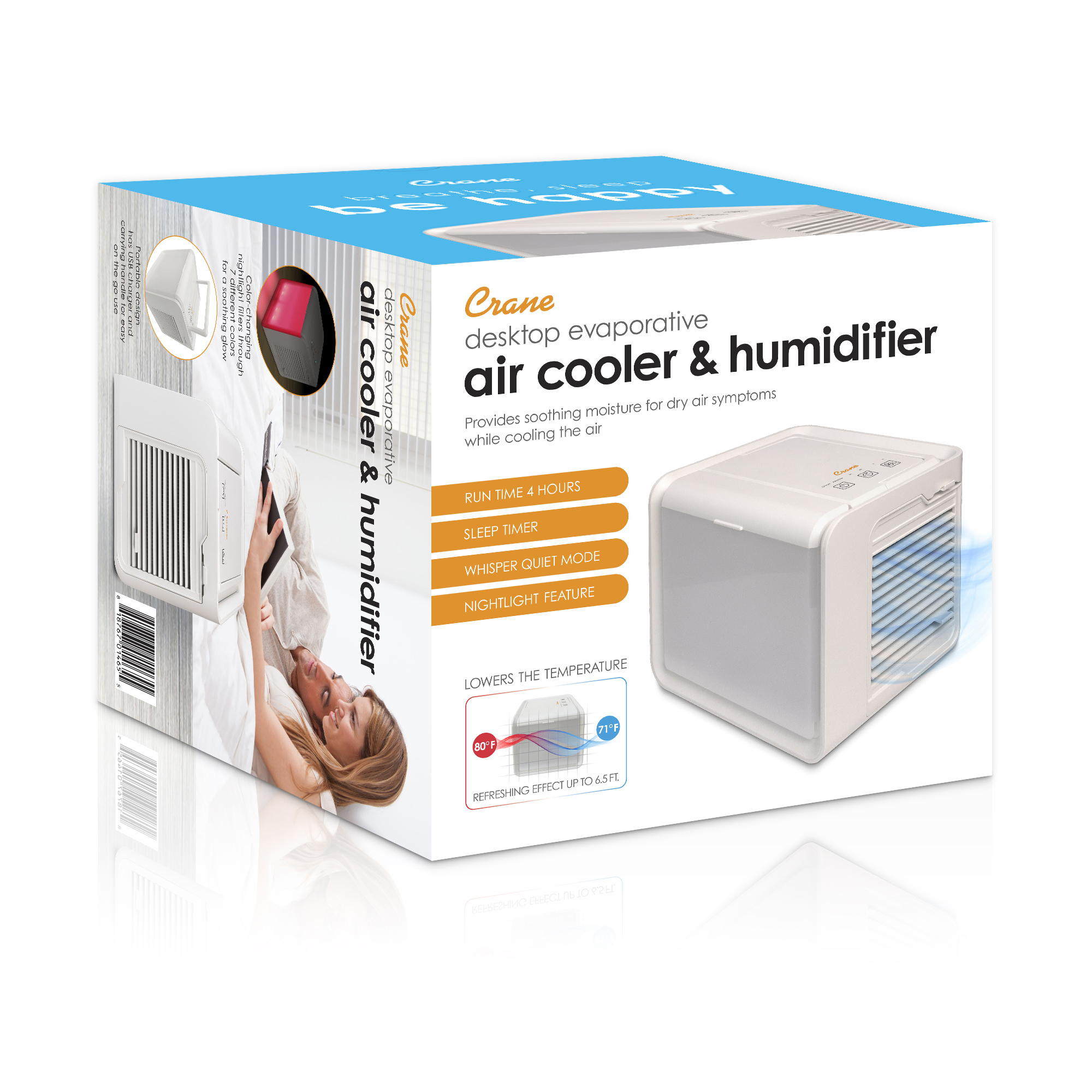Desktop Evaporative Air Cooler & Humidifier - Crane USA