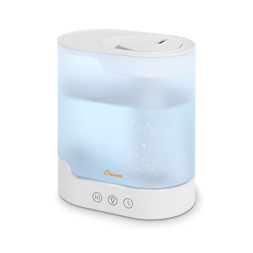 Crane 0.7 Gallon Top Fill Cool Mist Humidifier & Aroma Diffuser