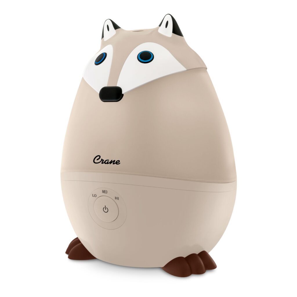 Crane Baby Mini-Adorable Red Fox 0.5 Gal. Baby Humidifier, Cool Mist with Aroma Tray & Night Light
